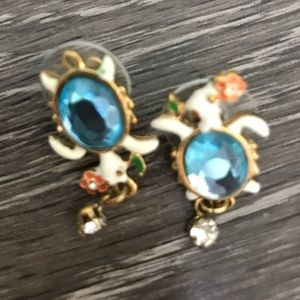 Betsy Johnson turtle earrings